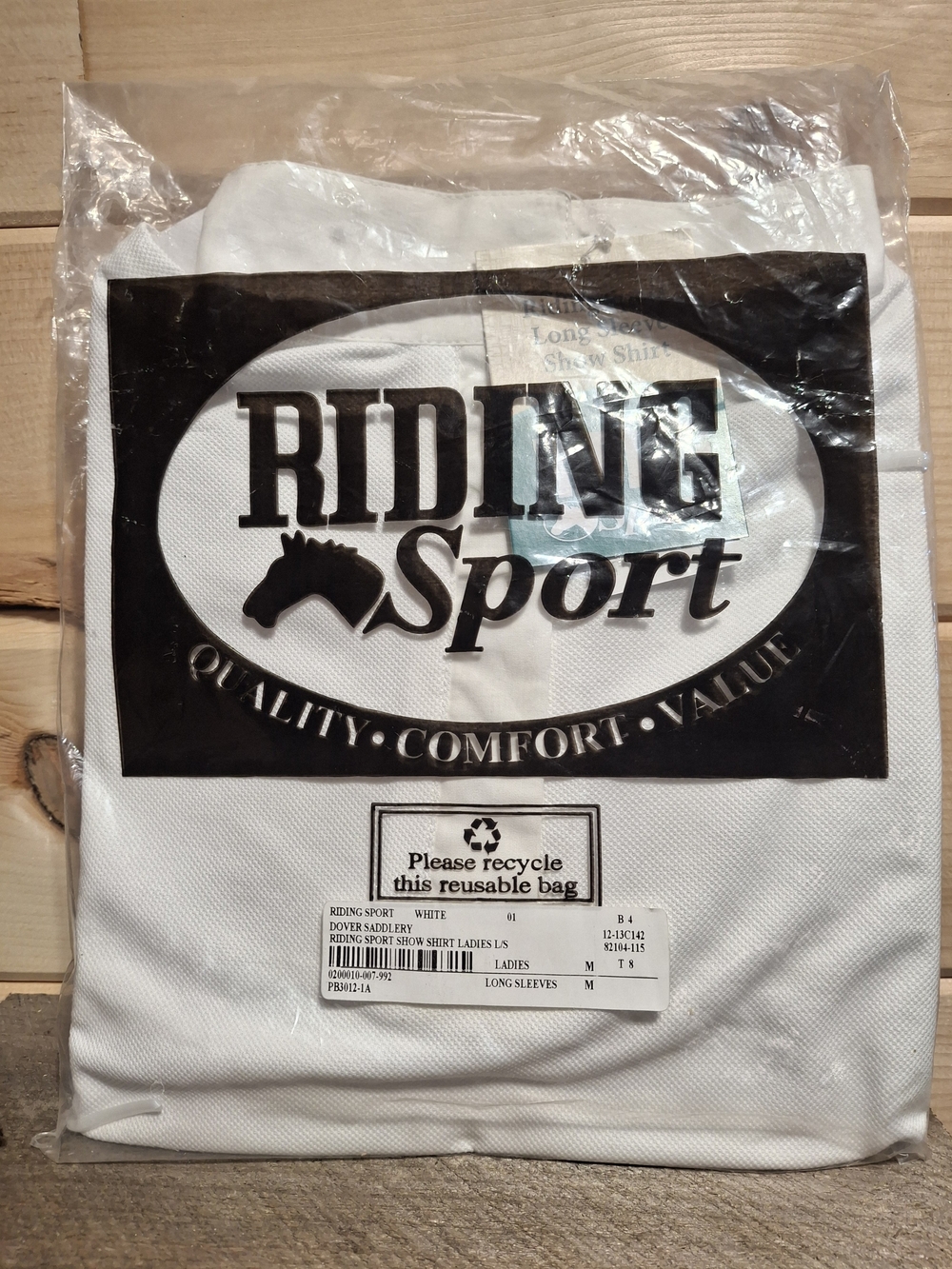 Riding Sport Women’s White Long Sleeve Tee
